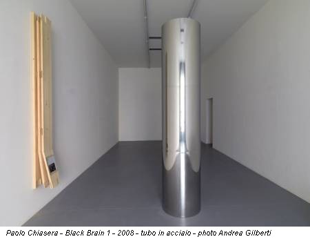 Paolo Chiasera - Black Brain 1 - 2008 - tubo in acciaio - photo Andrea Gilberti