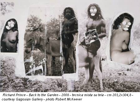 Richard Prince - Back to the Garden - 2008 - tecnica mista su tela - cm 203,2x304,8 - courtesy Gagosian Gallery - photo Robert McKeever