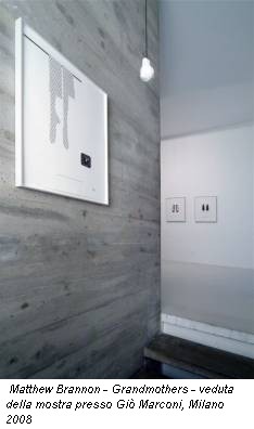 Matthew Brannon - Grandmothers - veduta della mostra presso Giò Marconi, Milano 2008