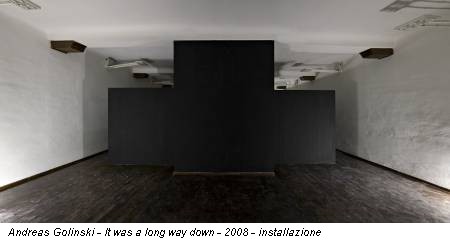 Andreas Golinski - It was a long way down - 2008 - installazione