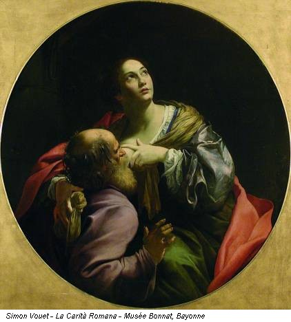 Simon Vouet - La Carità Romana - Musée Bonnat, Bayonne