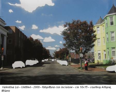 Valentina Loi - Untitled - 2008 - fotopittura con incisione - cm 10x15 - courtesy Artopia, Milano
