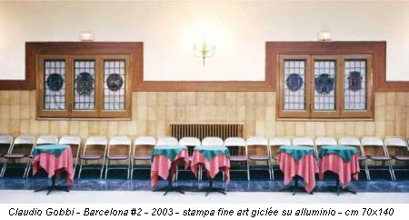 Claudio Gobbi - Barcelona #2 - 2003 - stampa fine art giclée su alluminio - cm 70x140