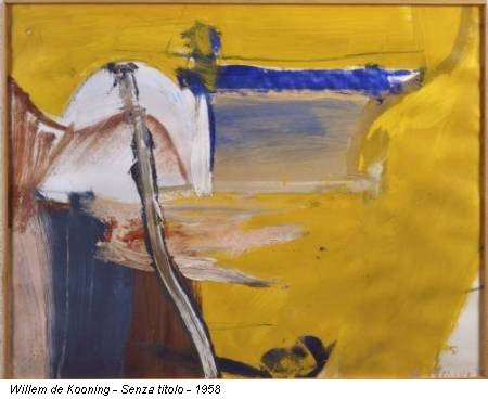 Willem de Kooning - Senza titolo - 1958