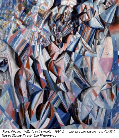 Pavel Filonov - Vittoria sull'eternità - 1920-21 - olio su compensato - cm 41x37,5 - Museo Statale Russo, San Pietroburgo