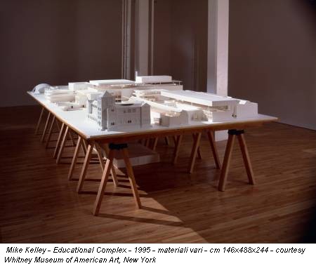 Mike Kelley - Educational Complex - 1995 - materiali vari - cm 146x488x244 - courtesy Whitney Museum of American Art, New York