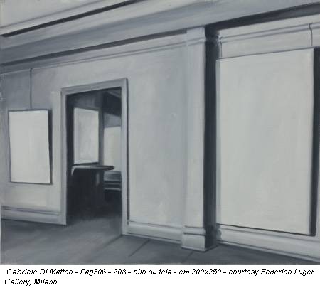 Gabriele Di Matteo - Pag306 - 208 - olio su tela - cm 200x250 - courtesy Federico Luger Gallery, Milano