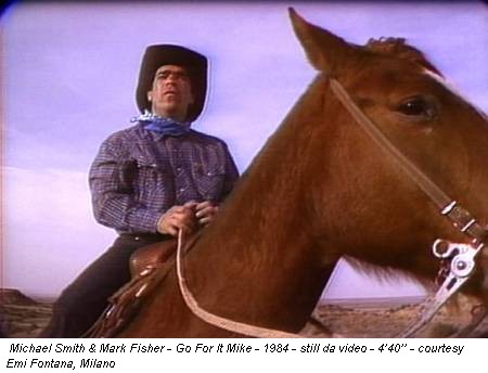 Michael Smith & Mark Fisher - Go For It Mike - 1984 - still da video - 4’40’’ - courtesy Emi Fontana, Milano