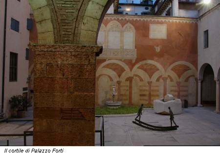 Il cortile di Palazzo Forti