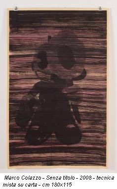 Marco Colazzo - Senza titolo - 2008 - tecnica mista su carta - cm 180x115