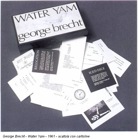 George Brecht - Water Yam - 1961 - scatola con cartoline