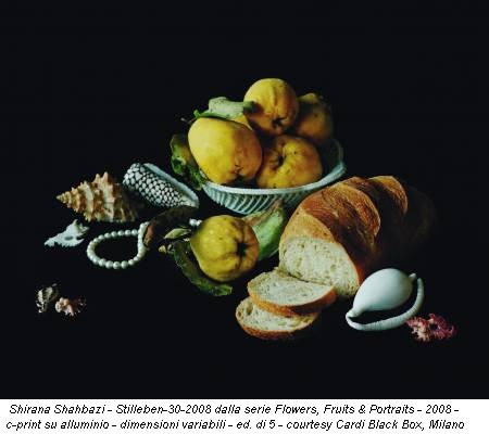 Shirana Shahbazi - Stilleben-30-2008 dalla serie Flowers, Fruits & Portraits - 2008 - c-print su alluminio - dimensioni variabili - ed. di 5 - courtesy Cardi Black Box, Milano