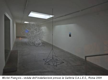 Michel François - veduta dell’installazione presso la Galleria S.A.L.E.S., Roma 2009