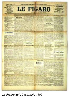 Le Figaro del 20 febbraio 1909