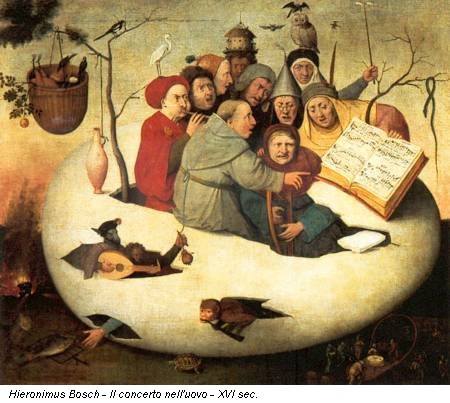 Hieronimus Bosch - Il concerto nell'uovo - XVI sec.