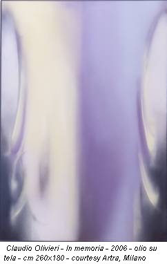 Claudio Olivieri - In memoria - 2006 - olio su tela - cm 260x180 - courtesy Artra, Milano