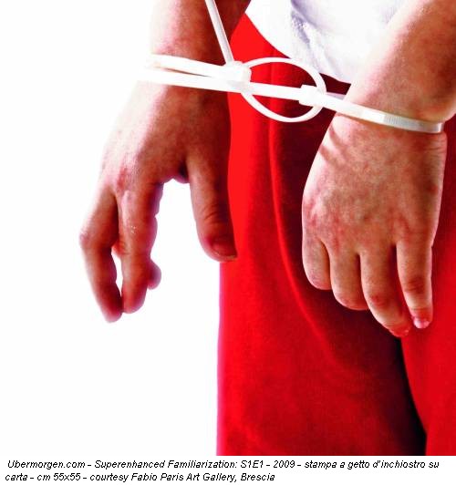 Ubermorgen.com - Superenhanced Familiarization: S1E1 - 2009 - stampa a getto d’inchiostro su carta - cm 55x55 - courtesy Fabio Paris Art Gallery, Brescia