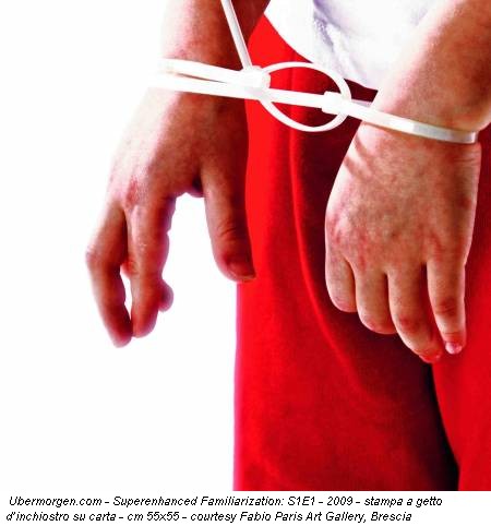 Ubermorgen.com - Superenhanced Familiarization: S1E1 - 2009 - stampa a getto d’inchiostro su carta - cm 55x55 - courtesy Fabio Paris Art Gallery, Brescia