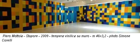 Piero Mottola - Stupore - 2009 - tempera vinilica su muro - m 46x3,2 - photo Simone Corelli