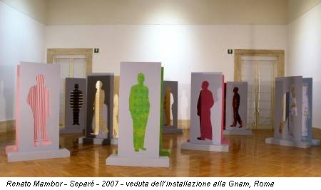 Renato Mambor - Separé - 2007 - veduta dell’installazione alla Gnam, Roma