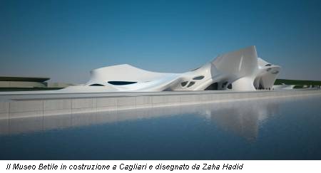 Il Museo Betile in costruzione a Cagliari e disegnato da Zaha Hadid