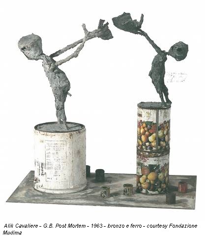 Alik Cavaliere - G.B. Post Mortem - 1963 - bronzo e ferro - courtesy Fondazione Mudima