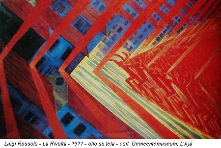 Luigi Russolo - La Rivolta - 1911 - olio su tela - coll. Gemeentemuseum, L’Aja