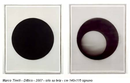 Marco Tirelli - Dittico - 2007 - olio su tela - cm 140x115 ognuno