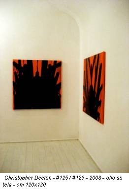 Christopher Deeton - #125 / #126 - 2008 - olio su tela - cm 120x120