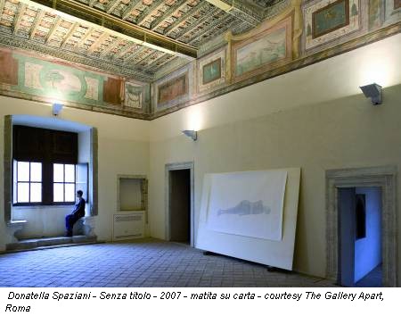 Donatella Spaziani - Senza titolo - 2007 - matita su carta - courtesy The Gallery Apart, Roma