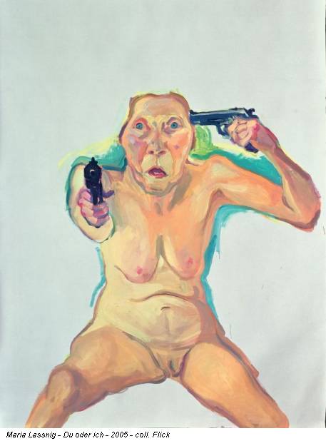 Maria Lassnig - Du oder ich - 2005 - coll. Flick