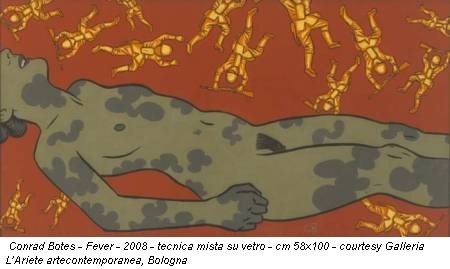 Conrad Botes - Fever - 2008 - tecnica mista su vetro - cm 58x100 - courtesy Galleria L’Ariete artecontemporanea, Bologna