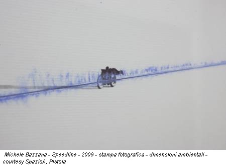 Michele Bazzana - Speedline - 2009 - stampa fotografica - dimensioni ambientali - courtesy SpazioA, Pistoia