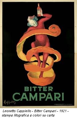 Leonetto Cappiello - Bitter Campari - 1921 - stampa litografica a colori su carta