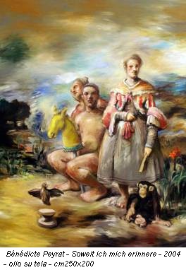 B&eacute;n&eacute;dicte Peyrat - Soweit ich mich erinnere - 2004 - olio su tela - cm250x200