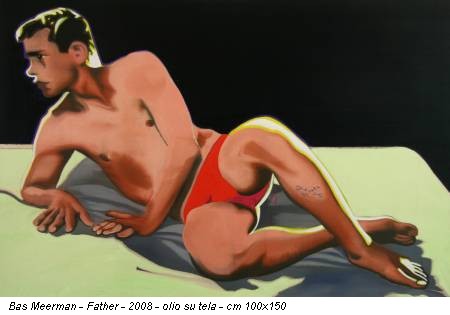 Bas Meerman - Father - 2008 - olio su tela - cm 100x150