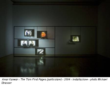 Amar Kanwar - The Torn First Pages (particolare) - 2004 - installazione - photo Michael Strasser