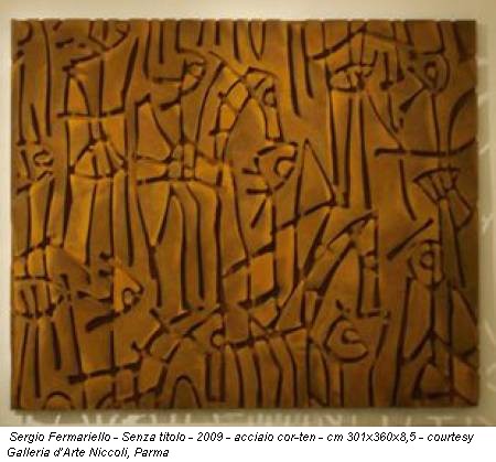 Sergio Fermariello - Senza titolo - 2009 - acciaio cor-ten - cm 301x360x8,5 - courtesy Galleria d’Arte Niccoli, Parma