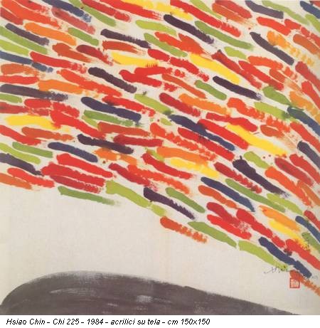 Hsiao Chin - Chi 225 - 1984 - acrilici su tela - cm 150x150