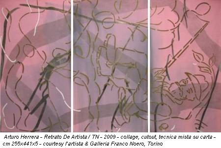 Arturo Herrera - Retrato De Artista / TN - 2009 - collage, cutout, tecnica mista su carta - cm 255x441x5 - courtesy l’artista & Galleria Franco Noero, Torino