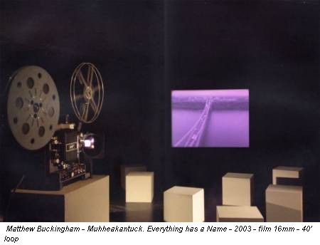 Matthew Buckingham - Muhheakantuck. Everything has a Name - 2003 - film 16mm - 40' loop