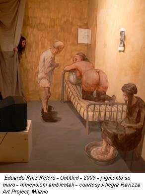 Eduardo Ruiz Relero - Untitled - 2009 - pigmento su muro - dimensioni ambientali - courtesy Allegra Ravizza Art Project, Milano