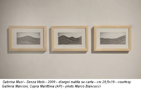 Sabrina Muzi - Senza titolo - 2009 - disegni matita su carta - cm 29,5x19 - courtesy Galleria Marconi, Cupra Marittima (AP) - photo Marco Biancucci