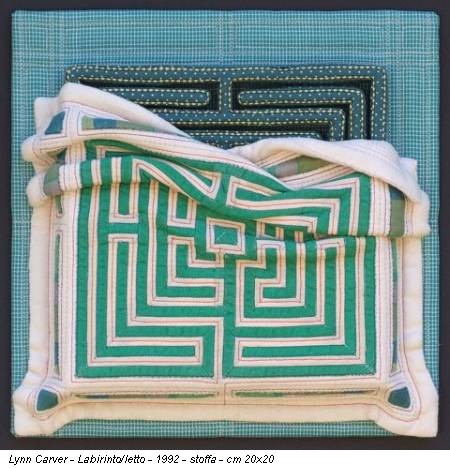 Lynn Carver - Labirinto/letto - 1992 - stoffa - cm 20x20