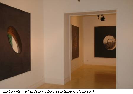 Jan Dibbets - veduta della mostra presso Gallerja, Roma 2009