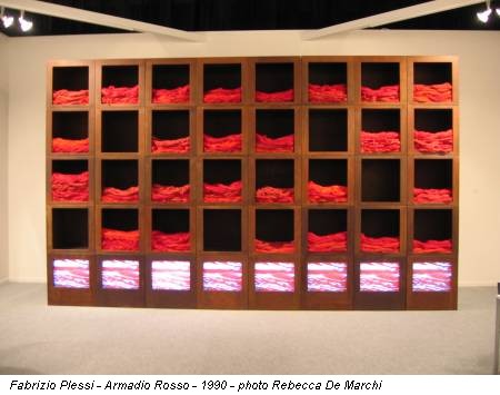 Fabrizio Plessi - Armadio Rosso - 1990 - photo Rebecca De Marchi