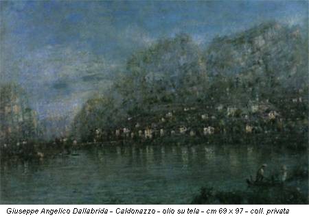 Giuseppe Angelico Dallabrida - Caldonazzo - olio su tela - cm 69x97 - coll. privata