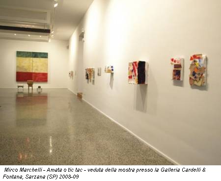 Mirco Marchelli - Amata o tic tac - veduta della mostra presso la Galleria Cardelli & Fontana, Sarzana (SP) 2008-09
