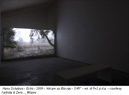 Hans Schabus - Echo - 2009 - Xdcam su Blu-ray - 3’45’’ - ed. di 5+2 p.d.a. - courtesy l’artista & Zero..., Milano
