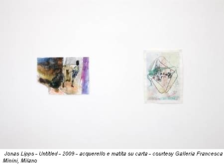 Jonas Lipps - Untitled - 2009 - acquerello e matita su carta - courtesy Galleria Francesca Minini, Milano